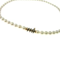 Collana Perle Akoya chiusura a spirale con Diamanti Neri