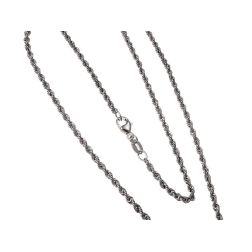 Platinum Rope Link necklace 40cm x 2.30mm
