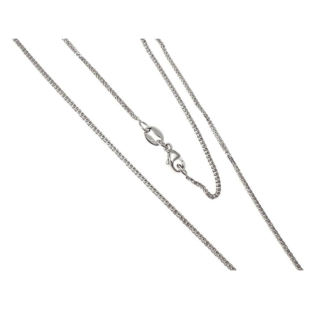 Collana Spiga squadrata 45cm x 1.20mm - Platino