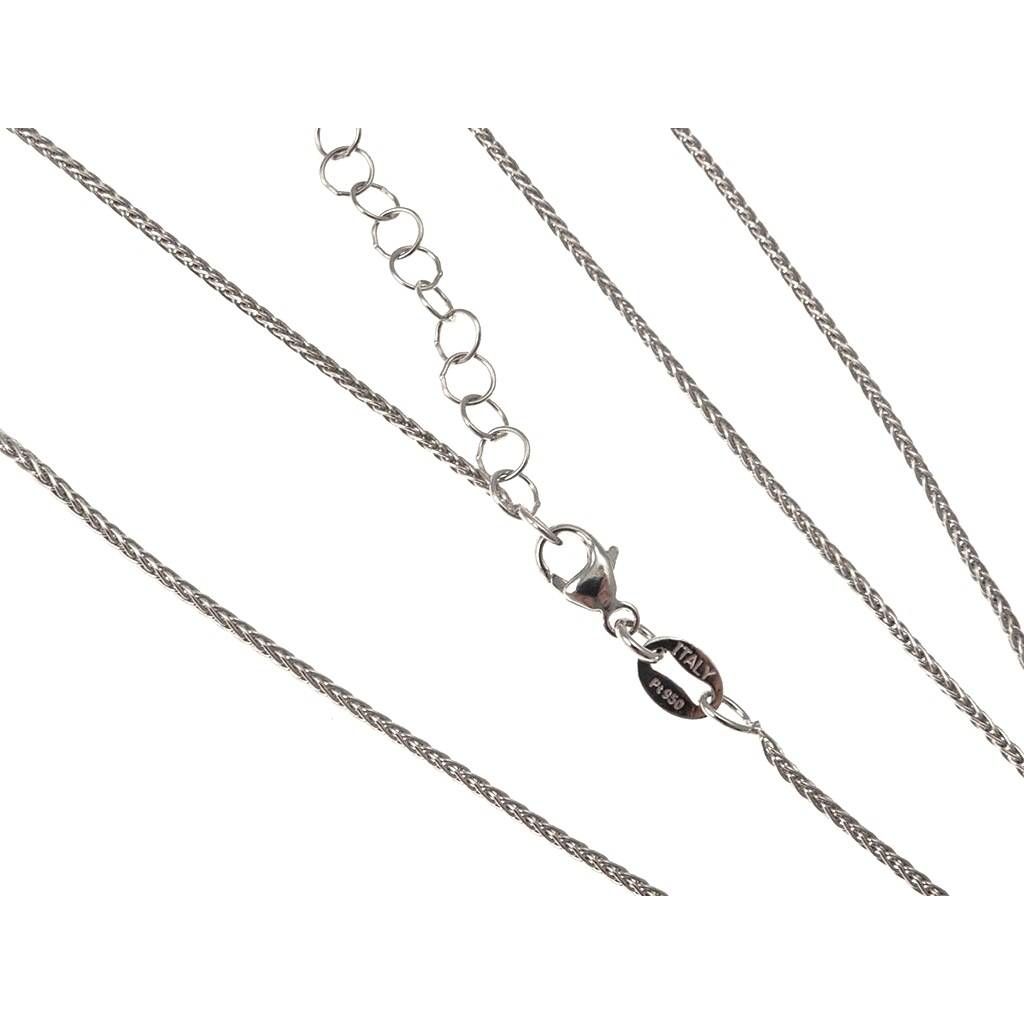 Collana Spiga tonda 45cm-50cm x 1.10mm - Platino