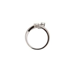 Anello Trilogy Contrariè da 0,50ct - Platino - Misura 16