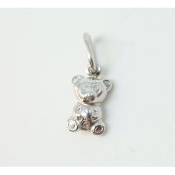 Ciondolo orsetto oro bianco