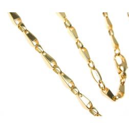 Collana 61cm Chicchi a Trapezi Oro Giallo