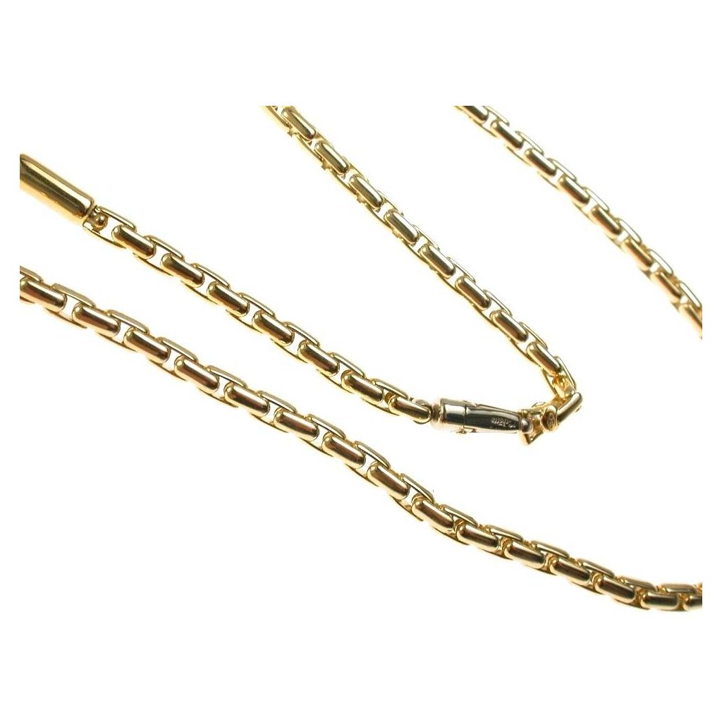 Collana 61cm Tubolare Chicchi Oro Giallo