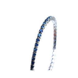 Blue Sapphires Tennis Bracelet 17cm x 1,8mm