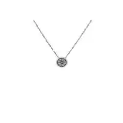 Collana Punto Luce Diamante Circle Castone da 5.50mm