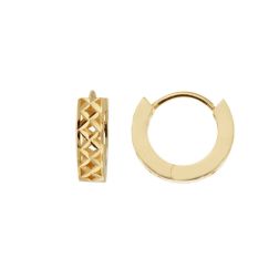 Diamond diamond perforated rectangular barrel hoops 1.50cm x 3.80mm