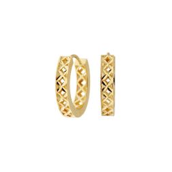 Boccole canna rettangolare traforata a rombi diamantati 2.00cm x 3.80