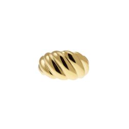Anello super leggero a forma di Conchiglia in Oro Giallo