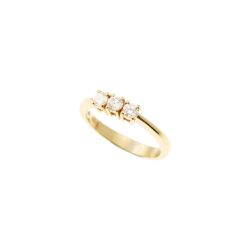 Anello Trilogy Basic 0,30ct oro giallo