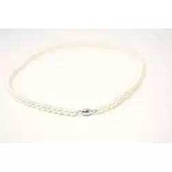 Collana Perle Barilotto Bianco
