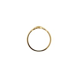 Anello Croce con Infinito Oro Giallo