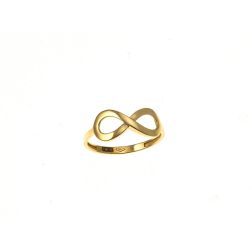 Large Yellow Gold Infinity Ring