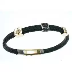Bracciale Uomo Sailorman Oro Giallo e Bianco