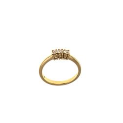 Anello Trilogy Basic 0,15ct Oro Giallo