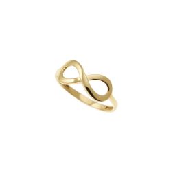 Anello Infinito Grande Oro Giallo