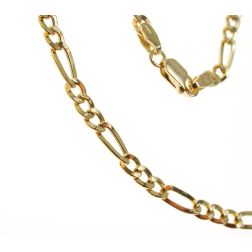 Bracciale 3.20mm a catena 3+1 Oro Giallo