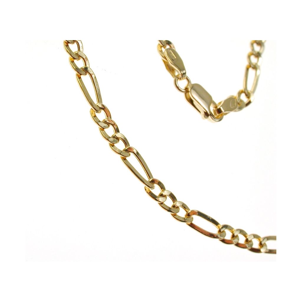 Collana 50cm x 3.20mm a catena 3+1 Oro Giallo