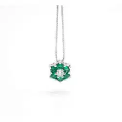Collana Fiore Smeraldi