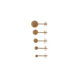 MONO Orecchino Sfera Diamantata Oro Giallo 8mm, 6mm, 5mm, 4mm, 3mm