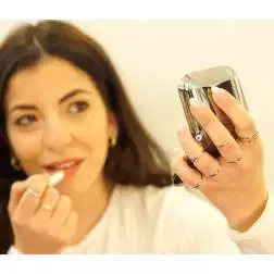 Fedina Fermanello 1 grammo Oro Bianco foto indossata