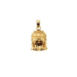 Lion pendant yellow gold