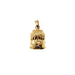 Lion pendant yellow gold