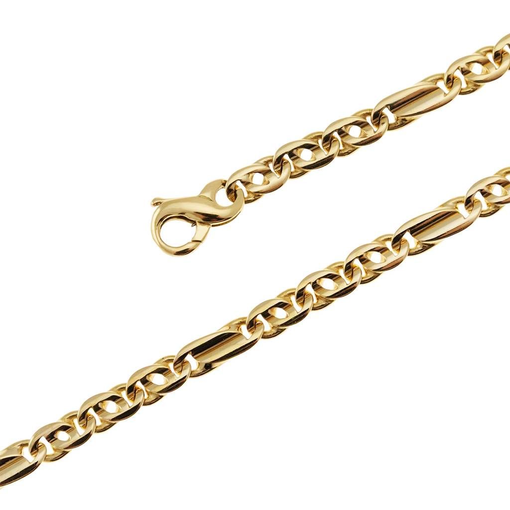 Collana 3+1 tigre & ottino con incavo 59cm x 4.60mm - Massiccia