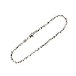 Bracciale maglia Torchon e palline Oro Bianco