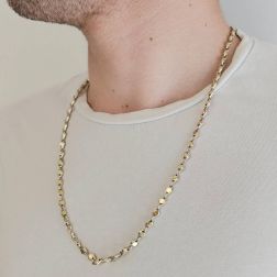 Collana D&R in Oro bianco e giallo  foto indossata