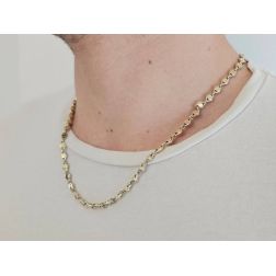 Collana D&R in Oro bianco e giallo  foto indossata