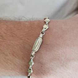 Bracciale D&R in Oro bianco e giallo foto indossata