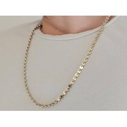 Collana disc sequin in Oro Bianco e Giallo foto indossata