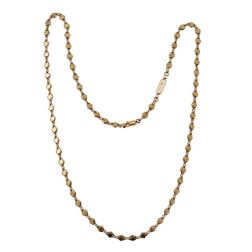 D&R necklace in White and Yellow Gold