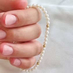 Bracciale Perle Delicious Oro Giallo foto indossata