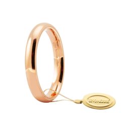 Comfortable Wedding Band Rose Gold UNOAERRE 3 mm