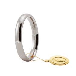 Comfortable wedding band White Gold 3mm UNOAERRE