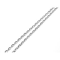White Gold 50cm x 2,70mm Rolò Chain Necklace