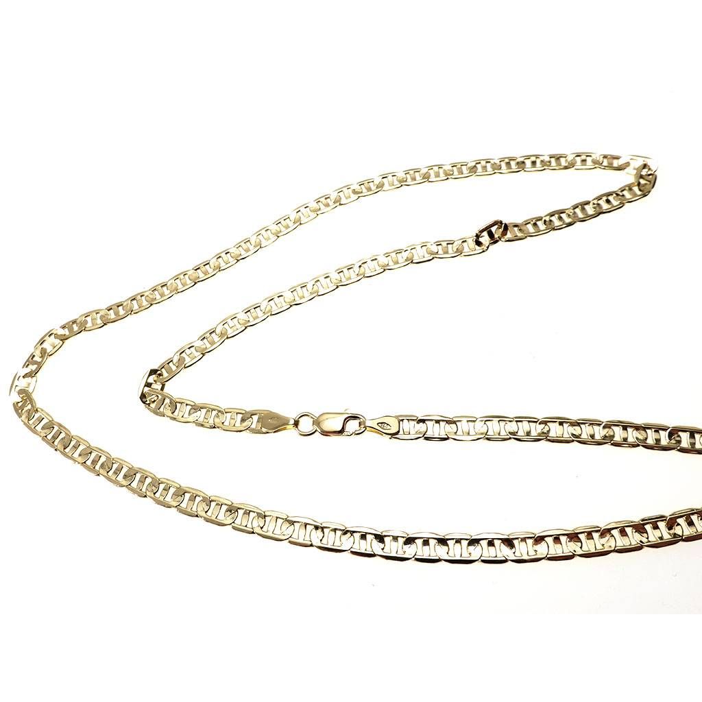 18kt Yellow Gold 50cm x 3.50mm Traversino Necklace