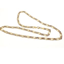 Collana 50cm 1+1 Pernice e Grumetta Bicolore Alternate