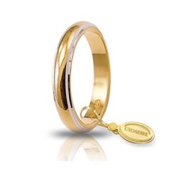Fede Classica Bordi Oro Bianco 5gr UNOAERRE