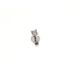 SINGLE Earring Solitaire Sparkle Diamond 0.16ct