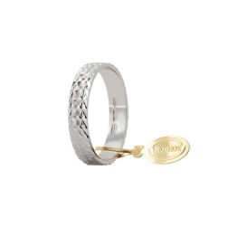 Wedding Band  Bucaneve 4mm White Gold UNOAERRE