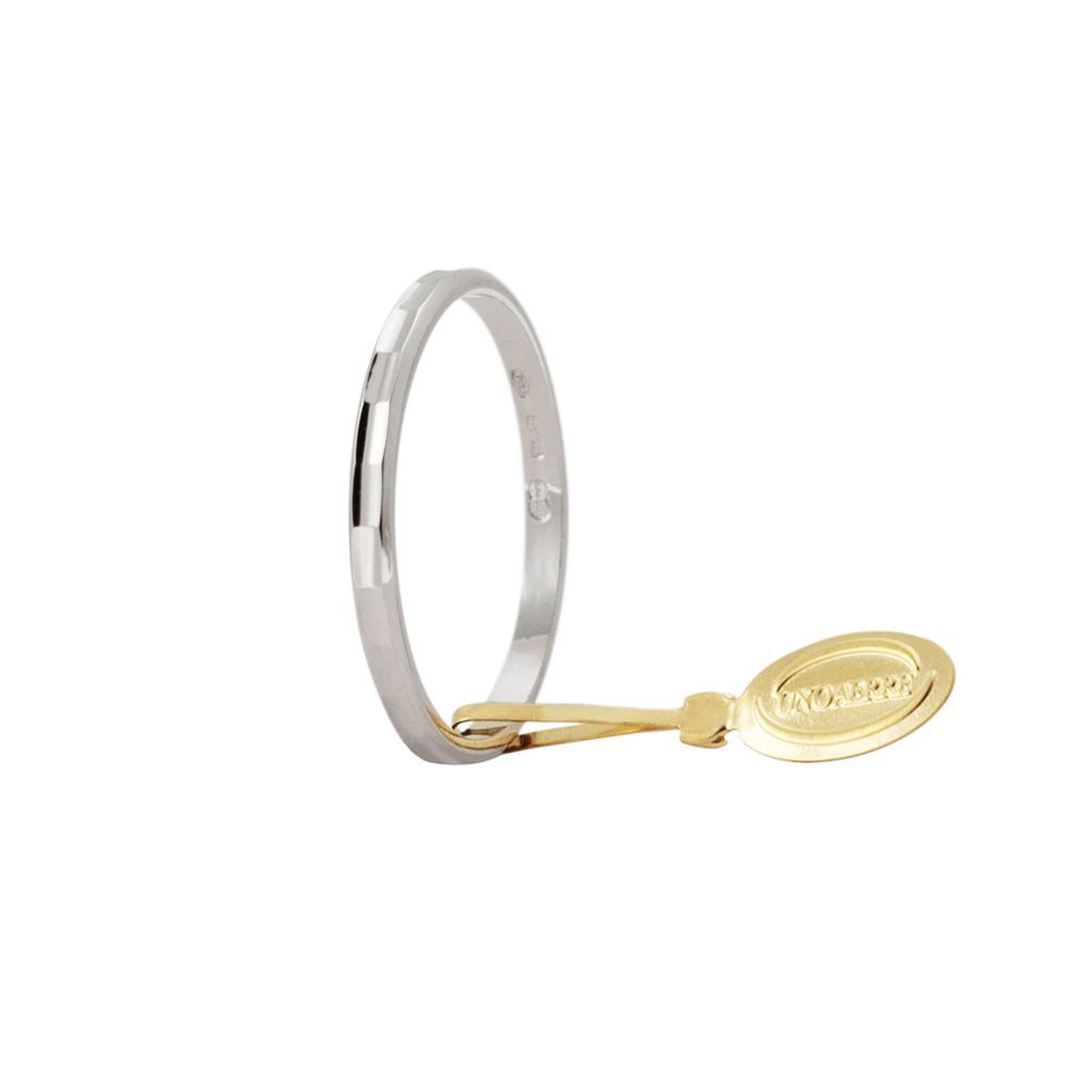 Wedding Band Mughetto White Gold UNOAERRE