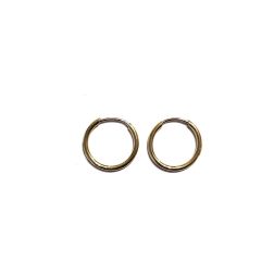 Boccole cerchi 1cm x 1mm in oro giallo