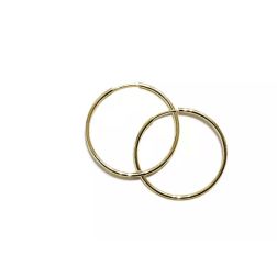 Boccole cerchi 1.80cm x 0.90mm/1mm in Oro Giallo