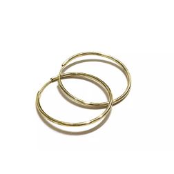 Boccole cerchi 1.80cm x 0.90mm/1mm in Oro Giallo