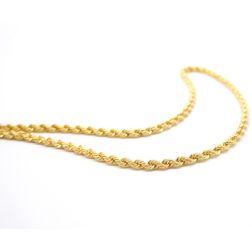 Collana Corda 42cm x 5.30mm oro giallo