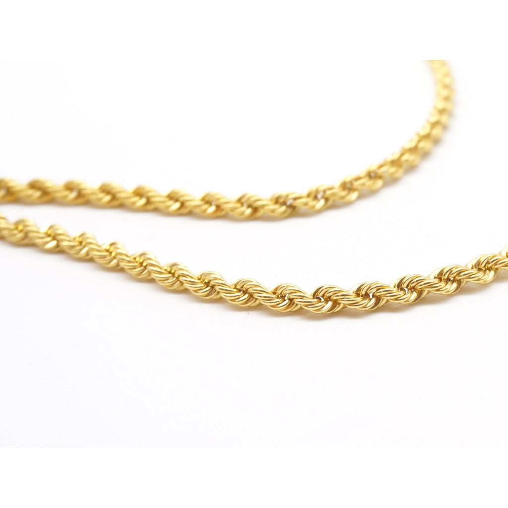 Collana Corda 42cm x 5.30mm oro giallo
