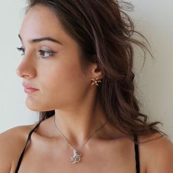 photo of worn Small Octopus charm